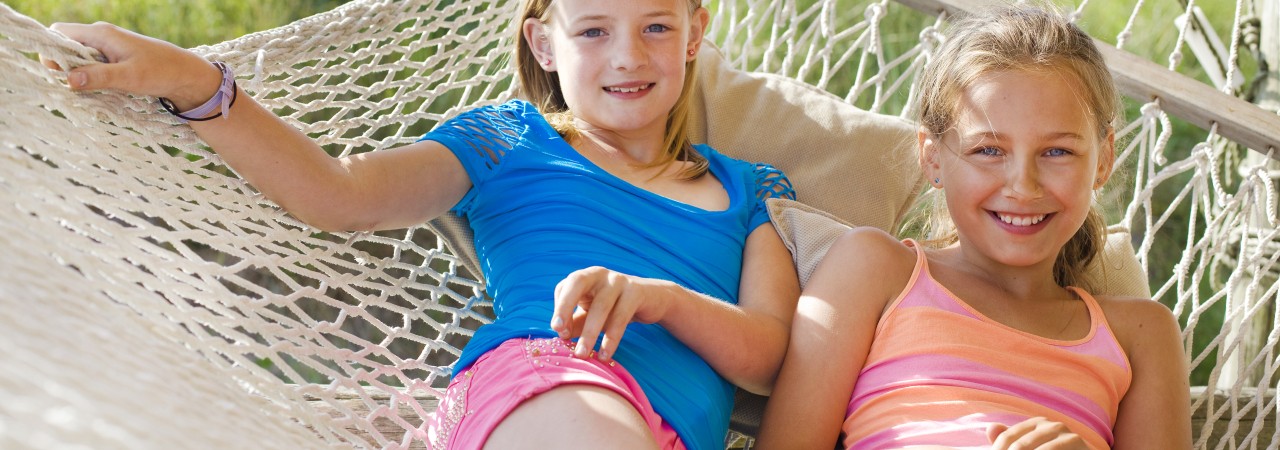In de hangmat voor camping de Lakens