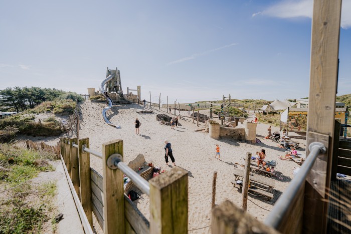 Uitzicht speeltuin Gestrand